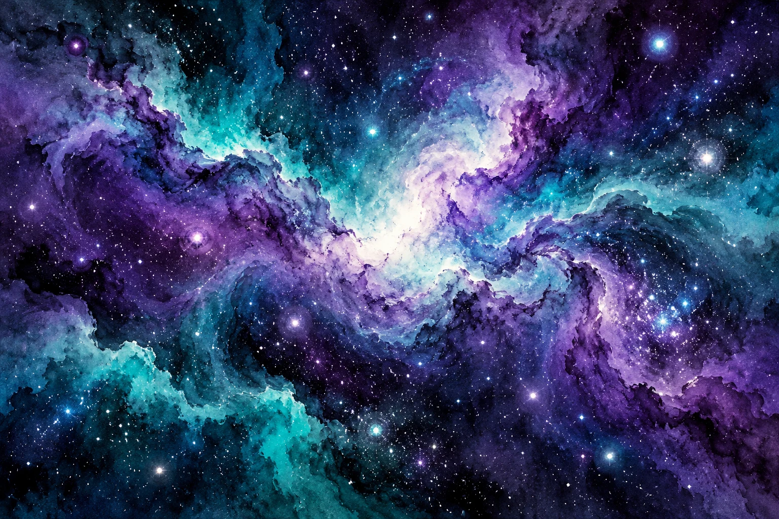 Ilustración IA: nube estelar imaginaria con puntos de luz de tamaños distintos, sin mapa celeste, coordenadas ni reconstrucción del evento. Composición imaginaria, no documenta personas, datos, pruebas o hechos reales.